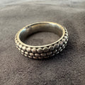 Beaded Texture Silver Ring - Exclusive Design